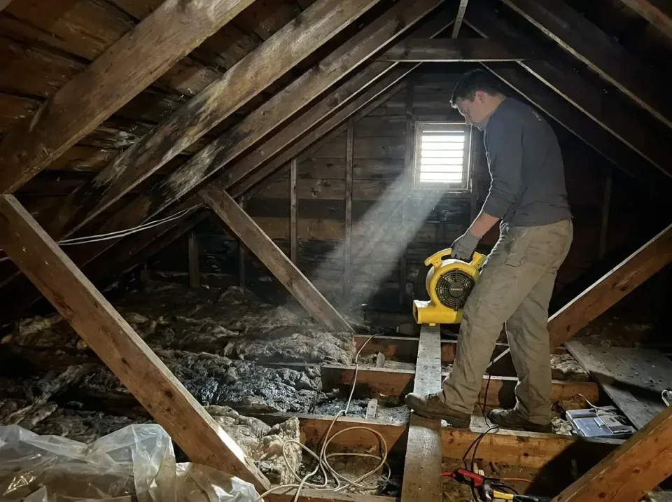 attic-water-damage-drying-proc-007 — frequently asked questions, Emergency Water Extraction & 24/7 Flood Response in Melvill…